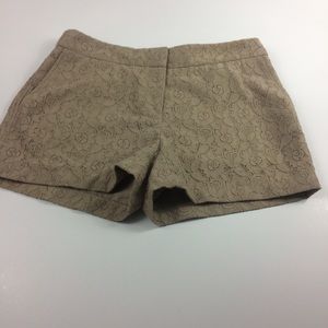 Cynthia Rowley Taupe Lace Shorts